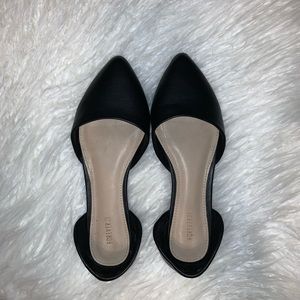 Black Dorsay Flats F21